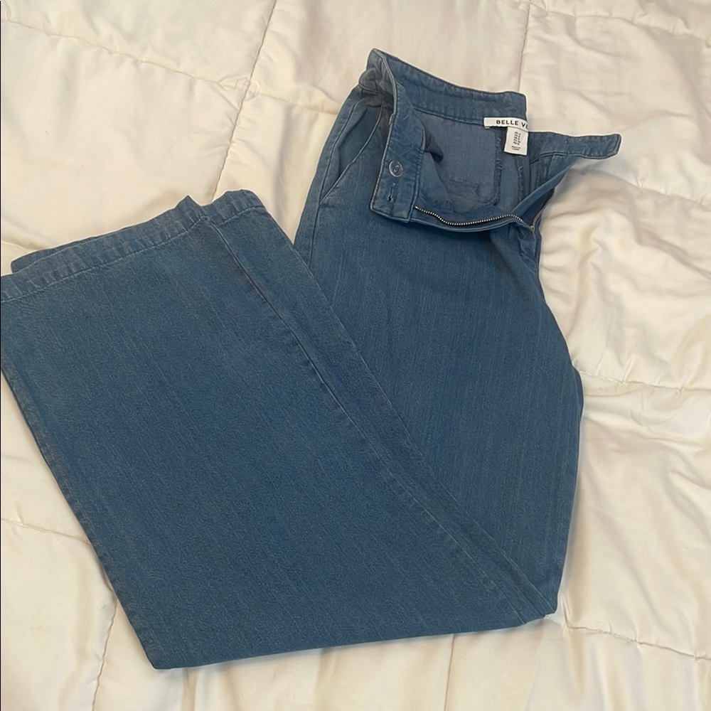 Blue Wide Leg Jeans by Belle Vere Anthropologie Size 2 Nice